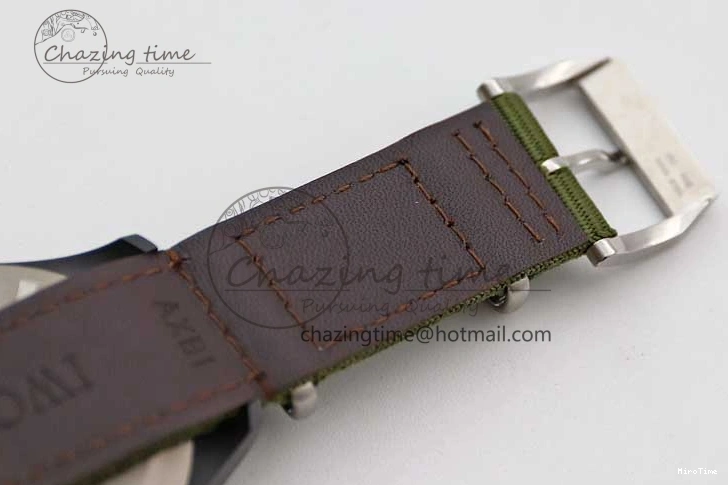 MIROTIME 0304 Packable Mark XVIII ‘TOPGUN SFTI’ Ceramic M+F Best Edition Black Dial on Green Nylon Strap 7048